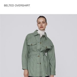 ZARA BELTED OVERSHIRT